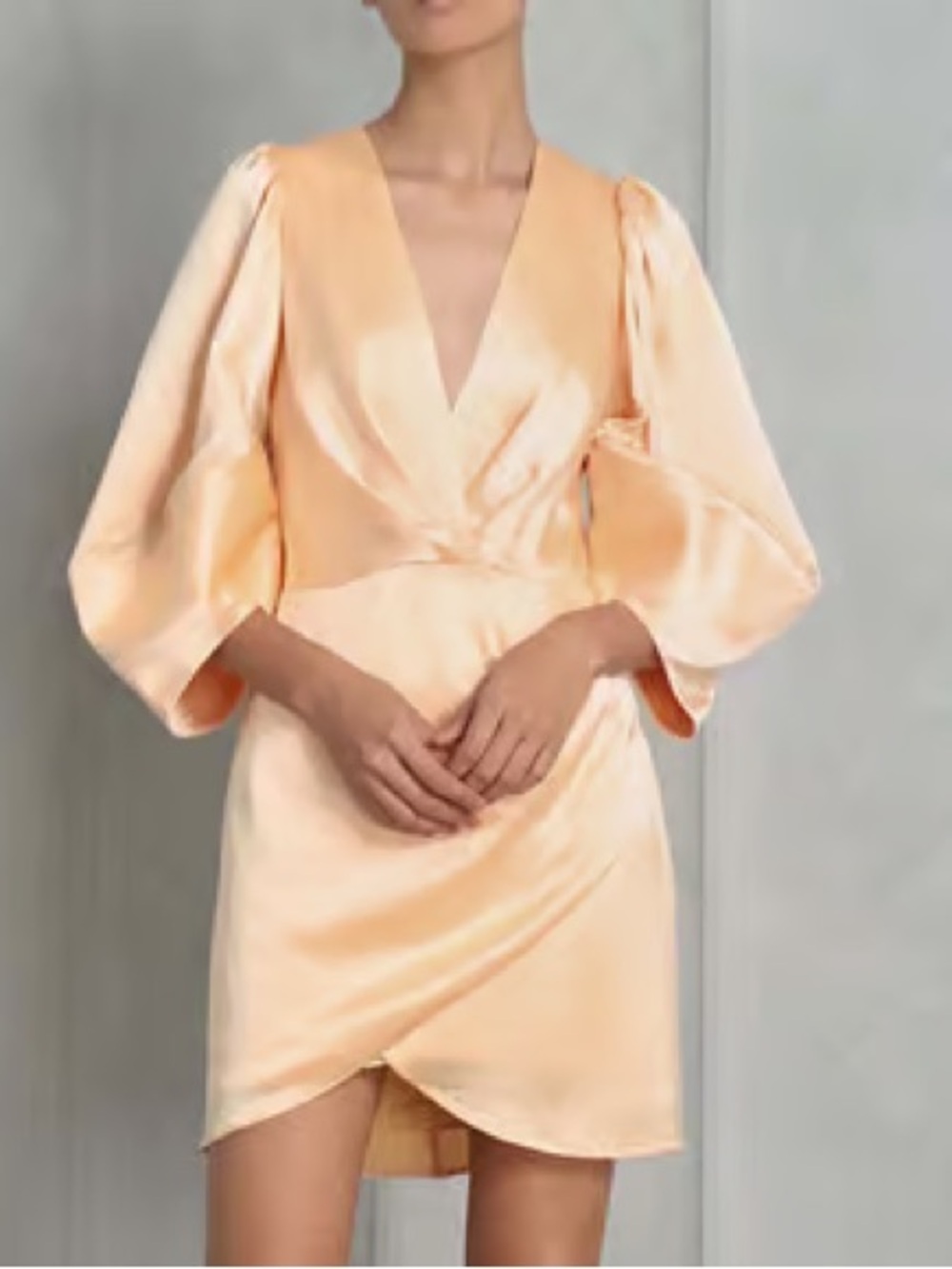 Acler Broadlands Draped Satin Mini Dress